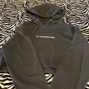 Cropped Lady Hoodie